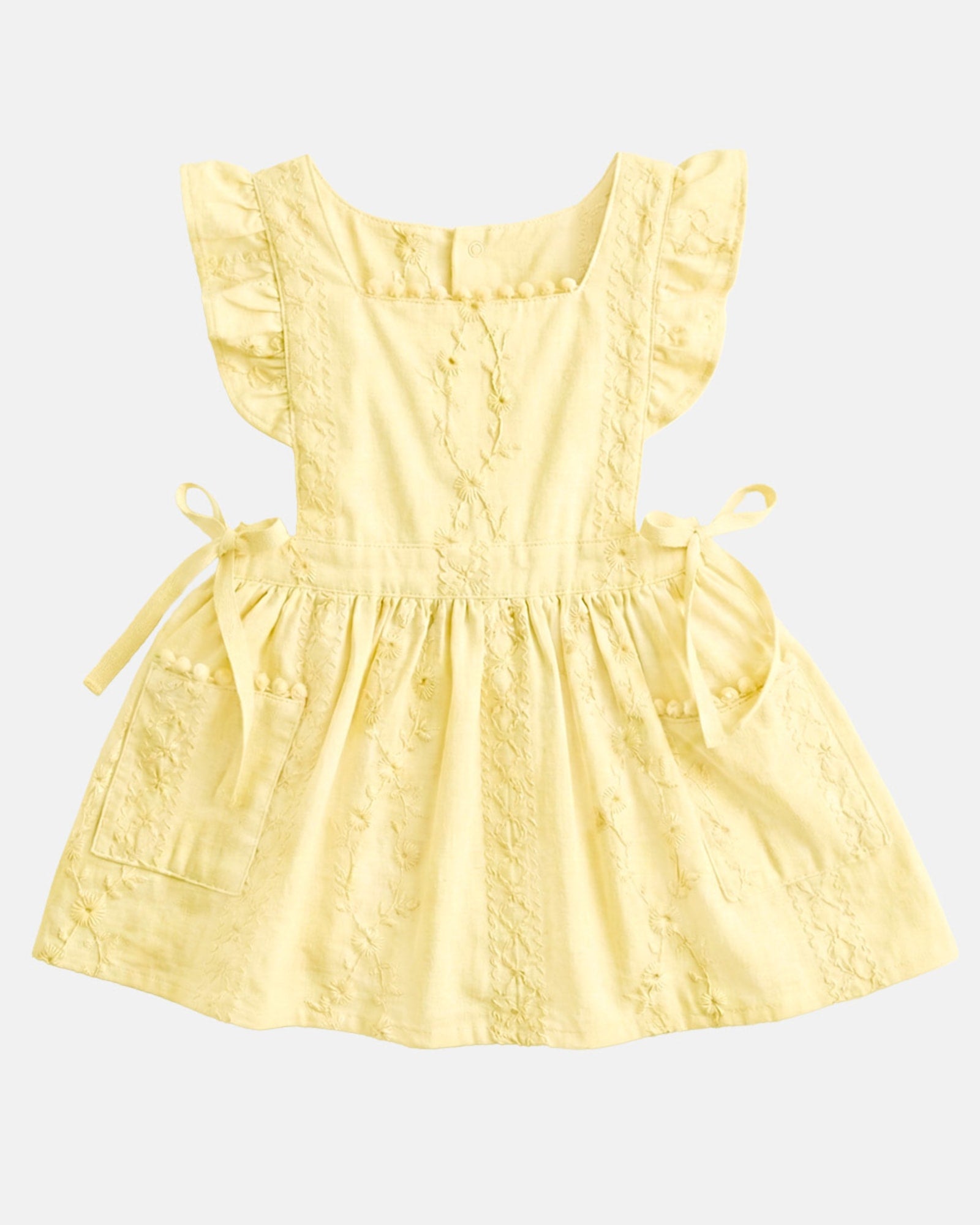 Baby Pinafore Florence Lemon