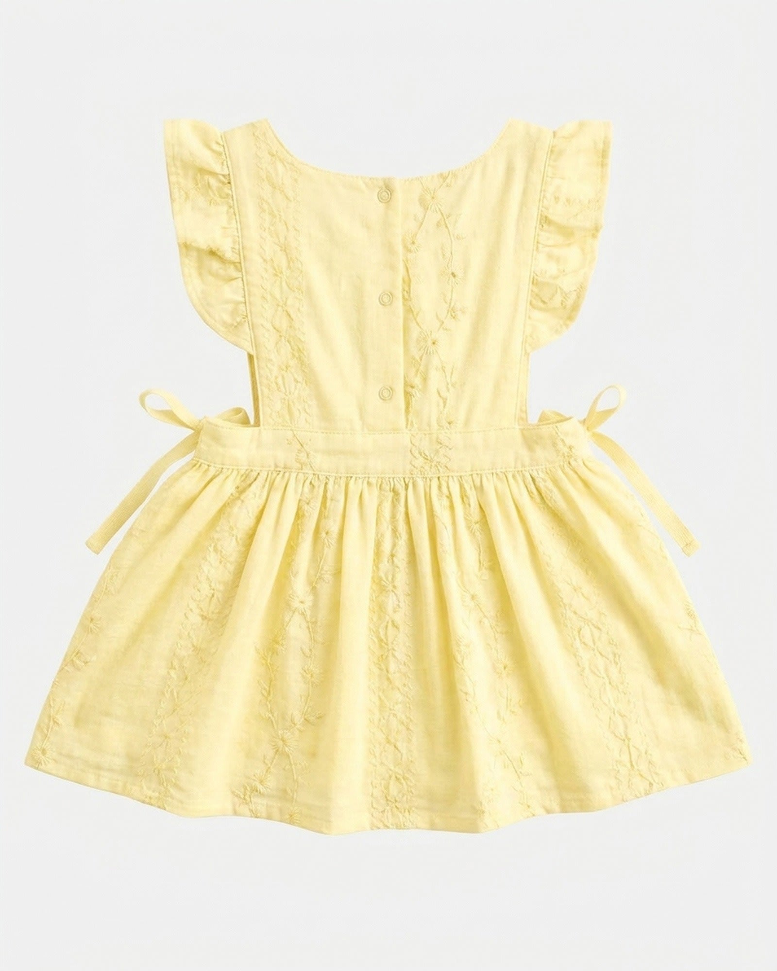 Baby Pinafore Florence Lemon