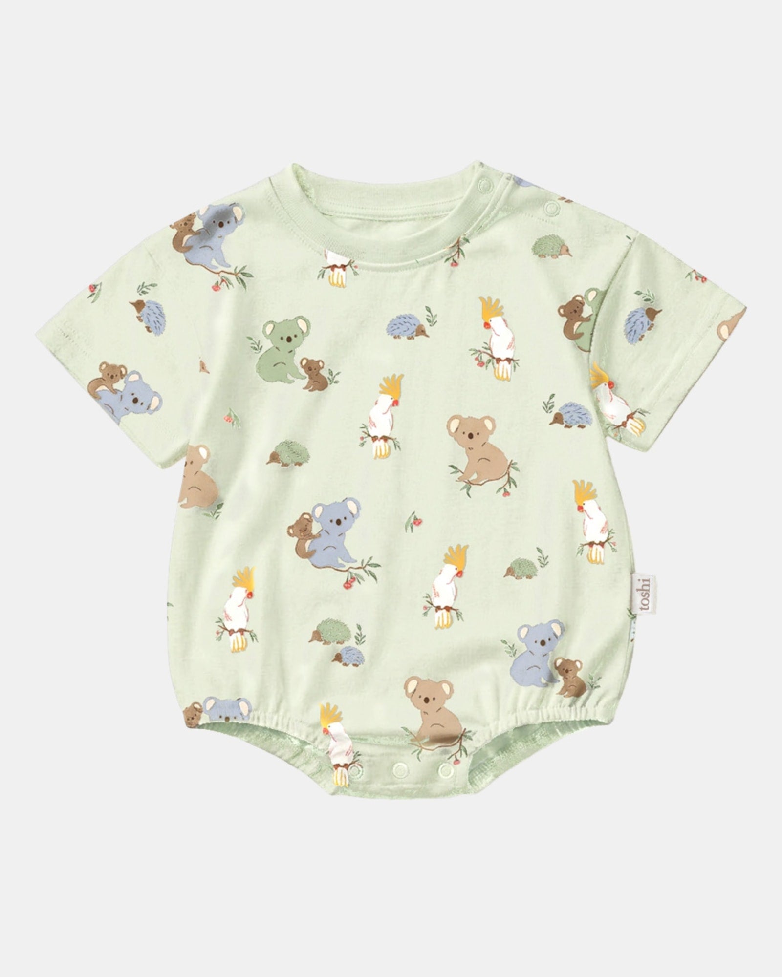 Onesie S/S Bubble Arcadia Gumnut Babies Eucalypt