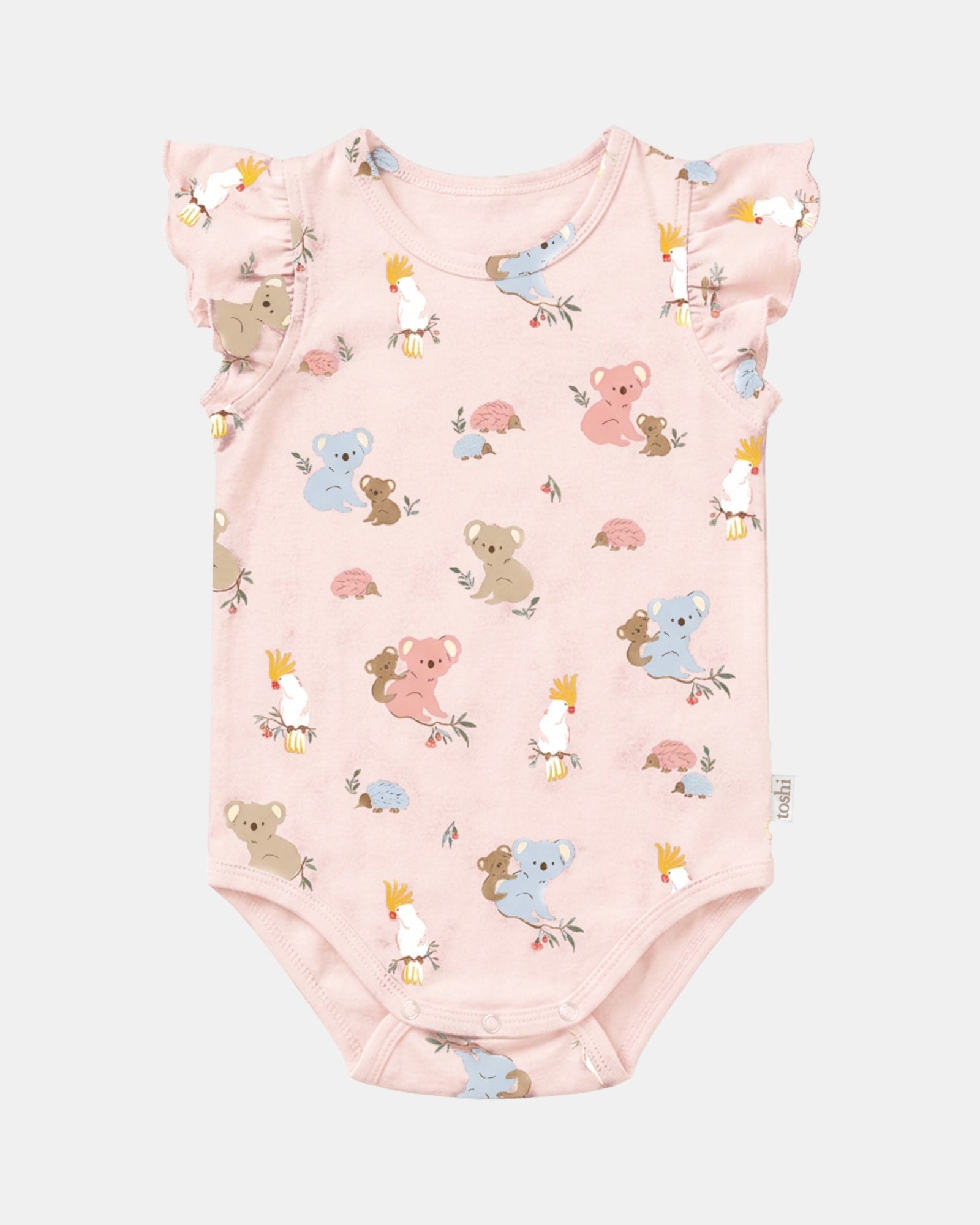 Onesie S/S Frill Arcadia Gumnut Babies Blossom