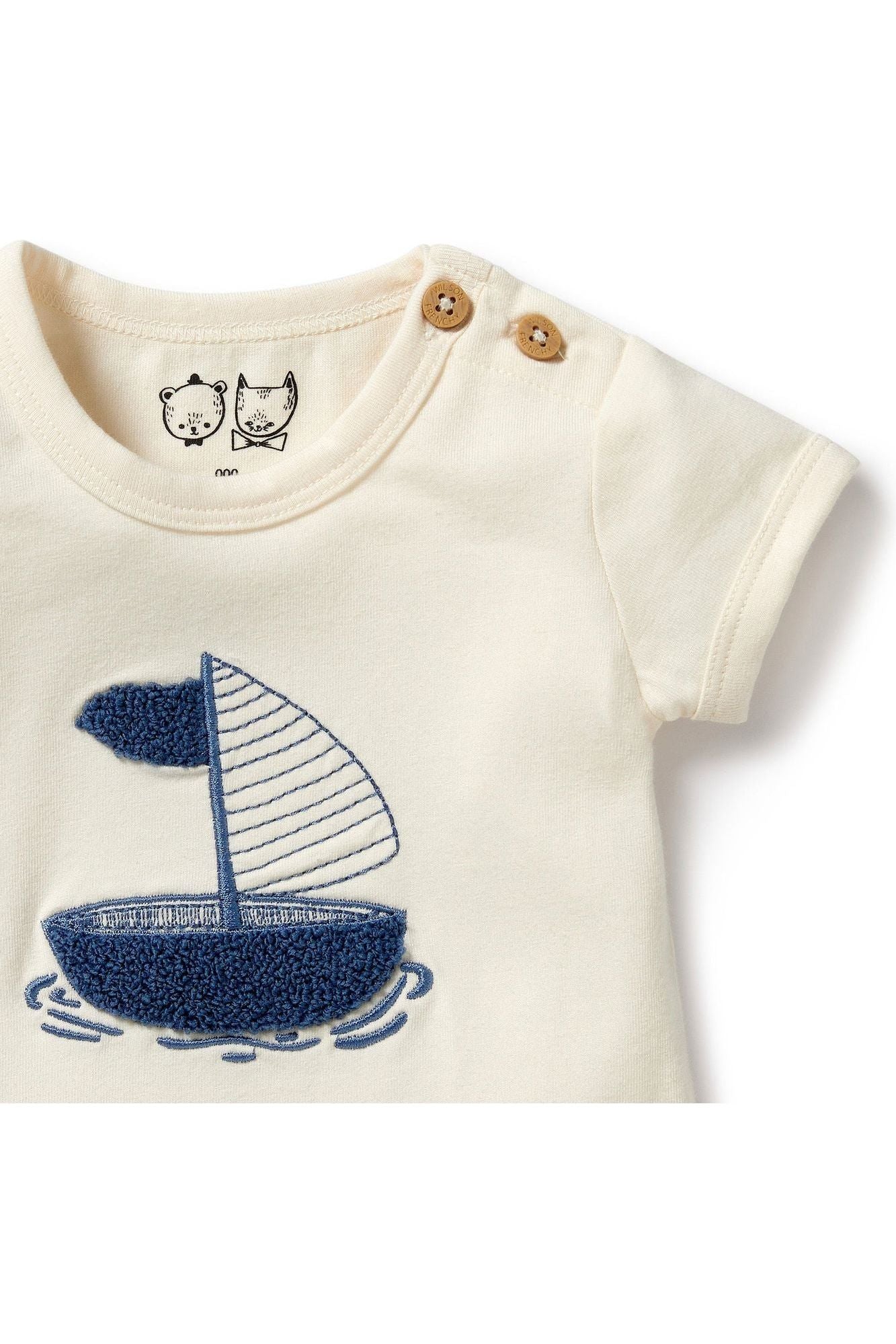 Nautical Organic Bodysuit