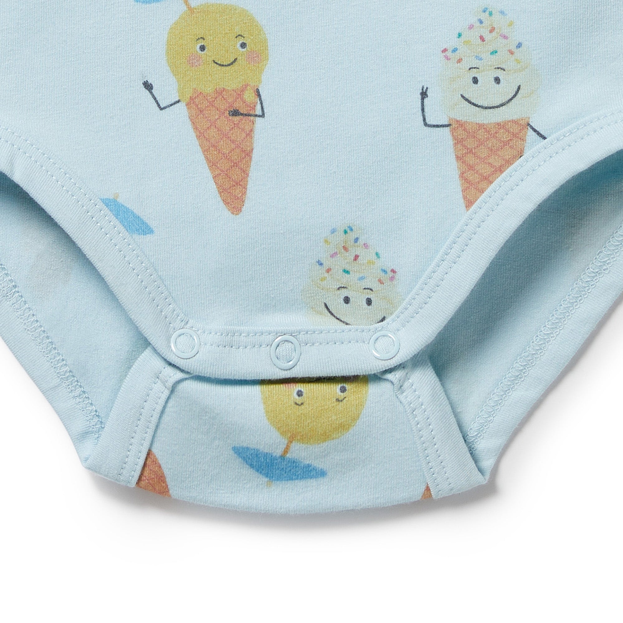 Frosty Friends Organic Henley Bodysuit