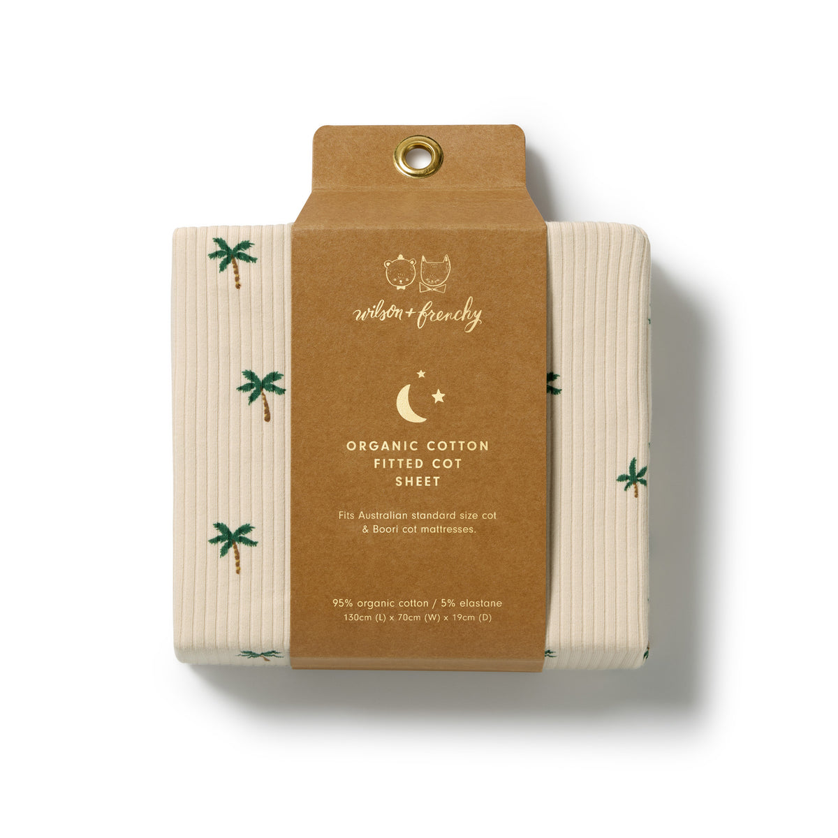 Tiny Palm Organic Cot Sheet
