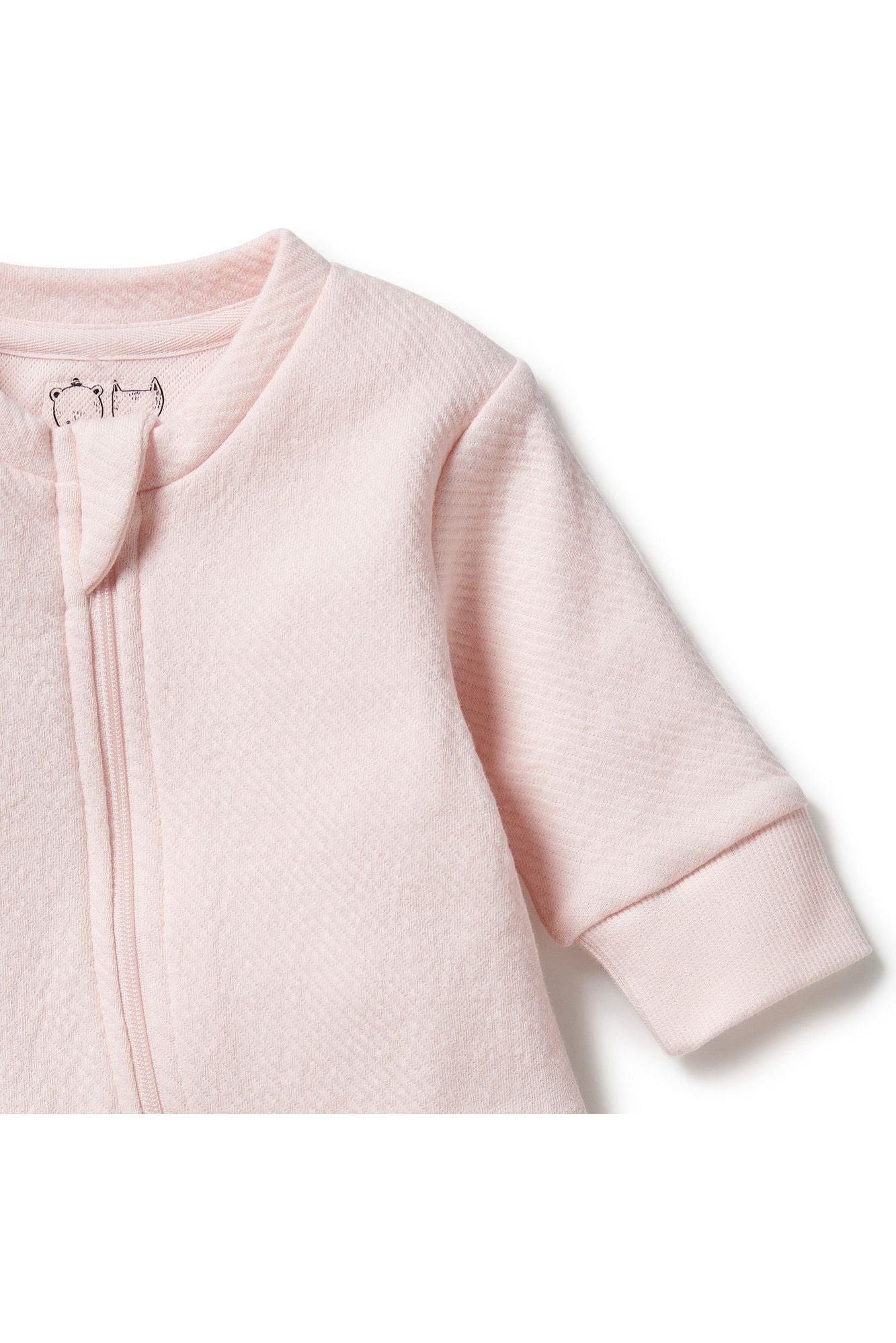 Pink Organic Quilted Growsuit