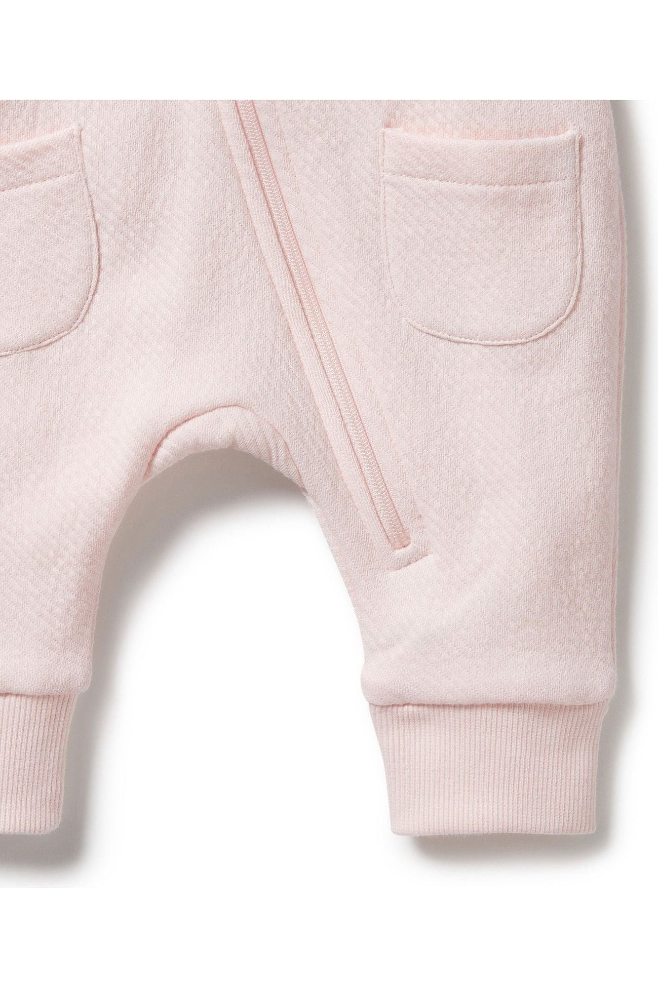 Pink Organic Quilted Growsuit