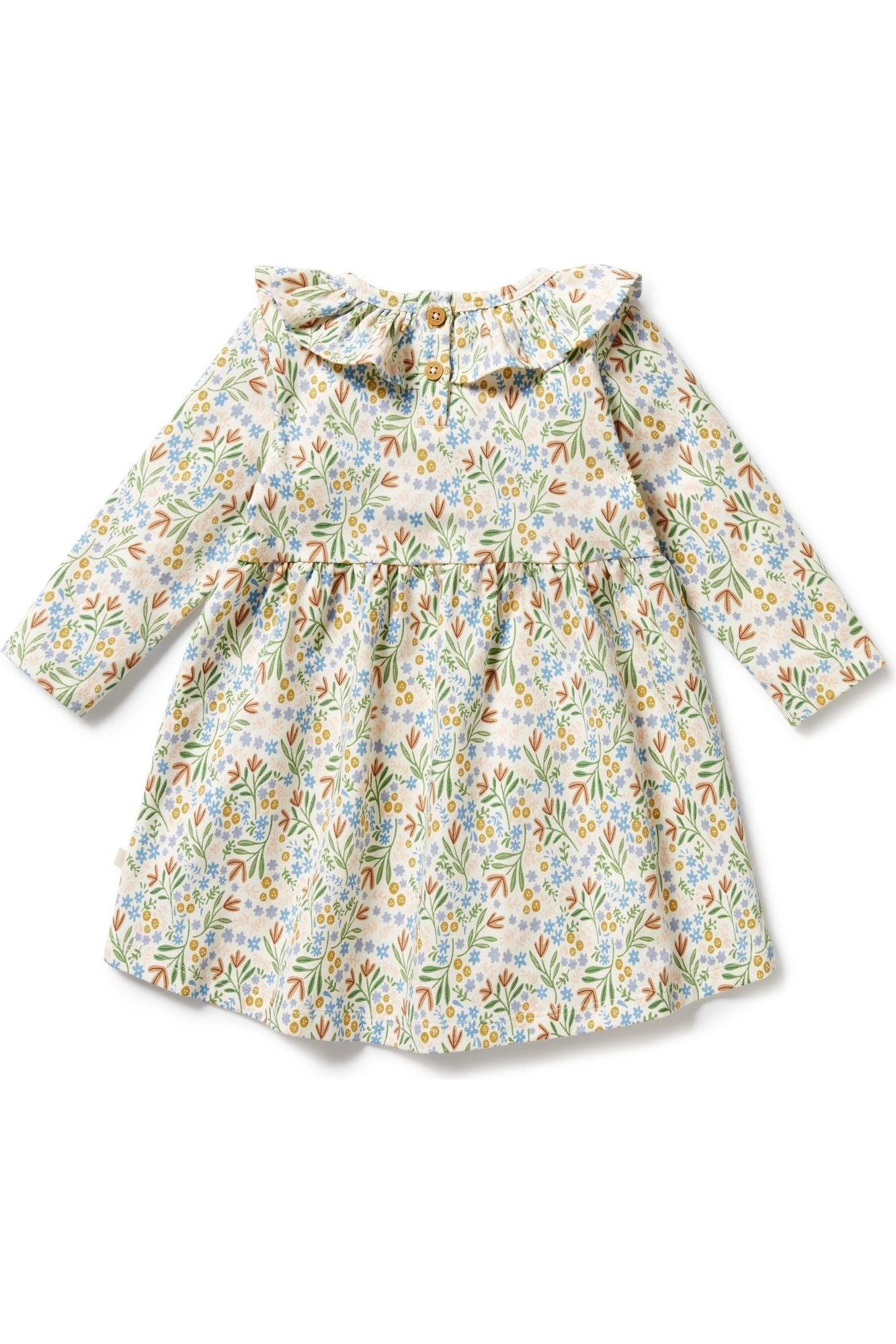 Tinker Floral Organic Ruffle Dress