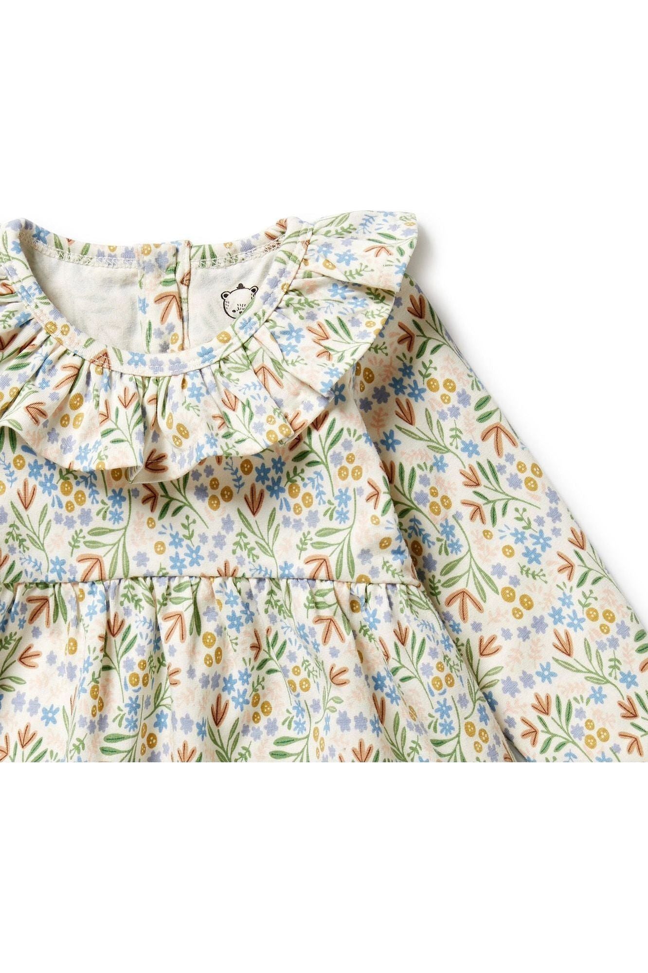 Tinker Floral Organic Ruffle Dress