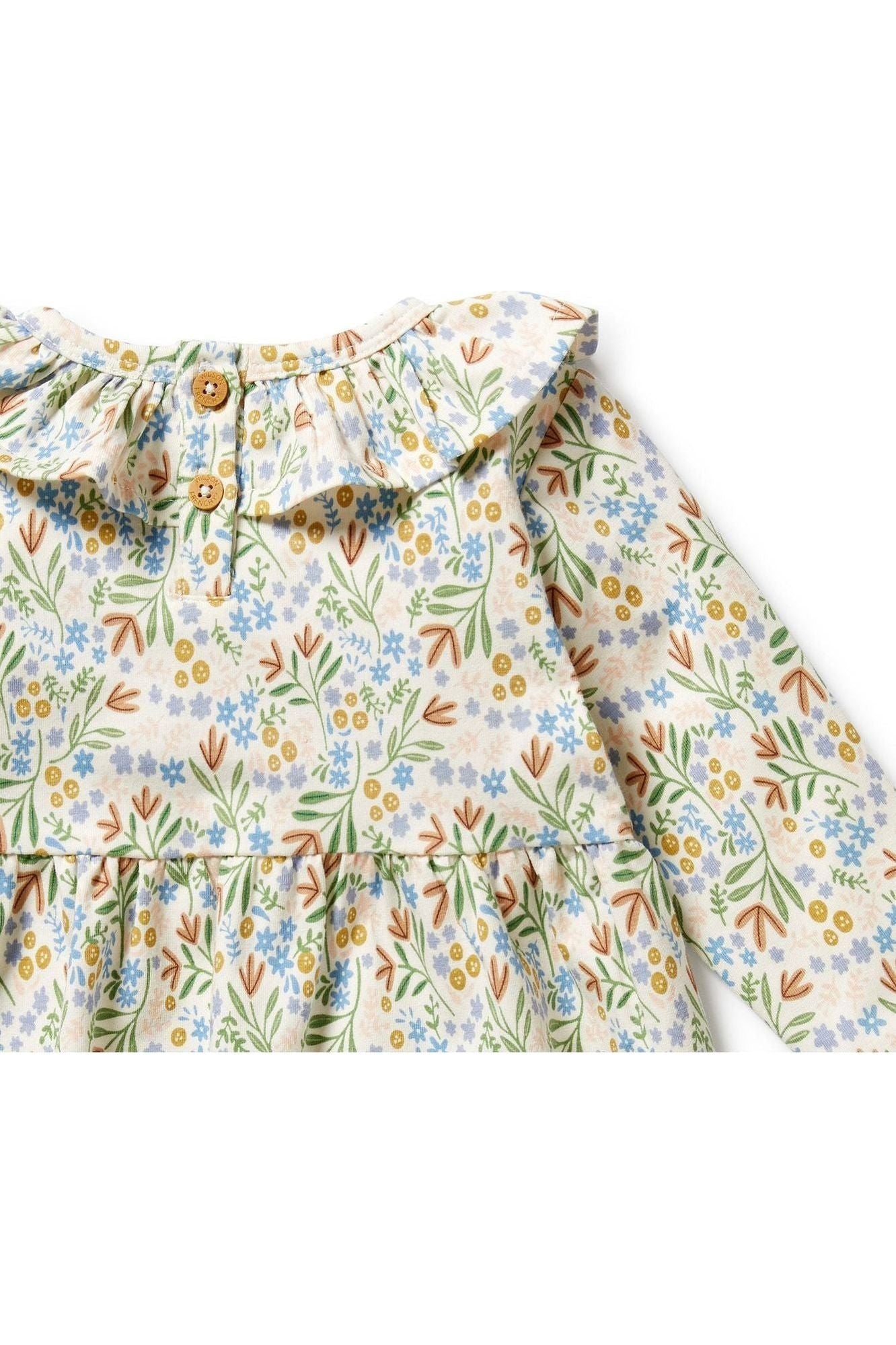 Tinker Floral Organic Ruffle Dress