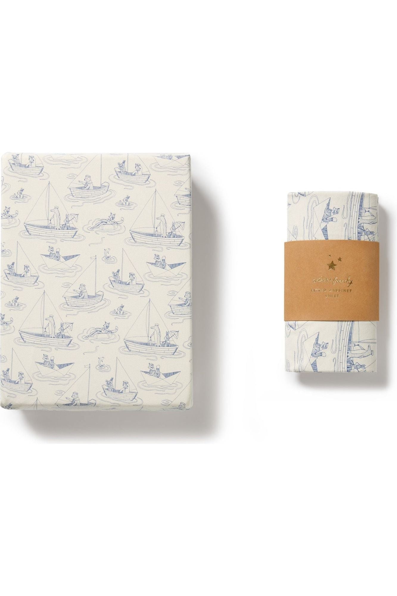 Sail Away Organic Bassinet Sheet