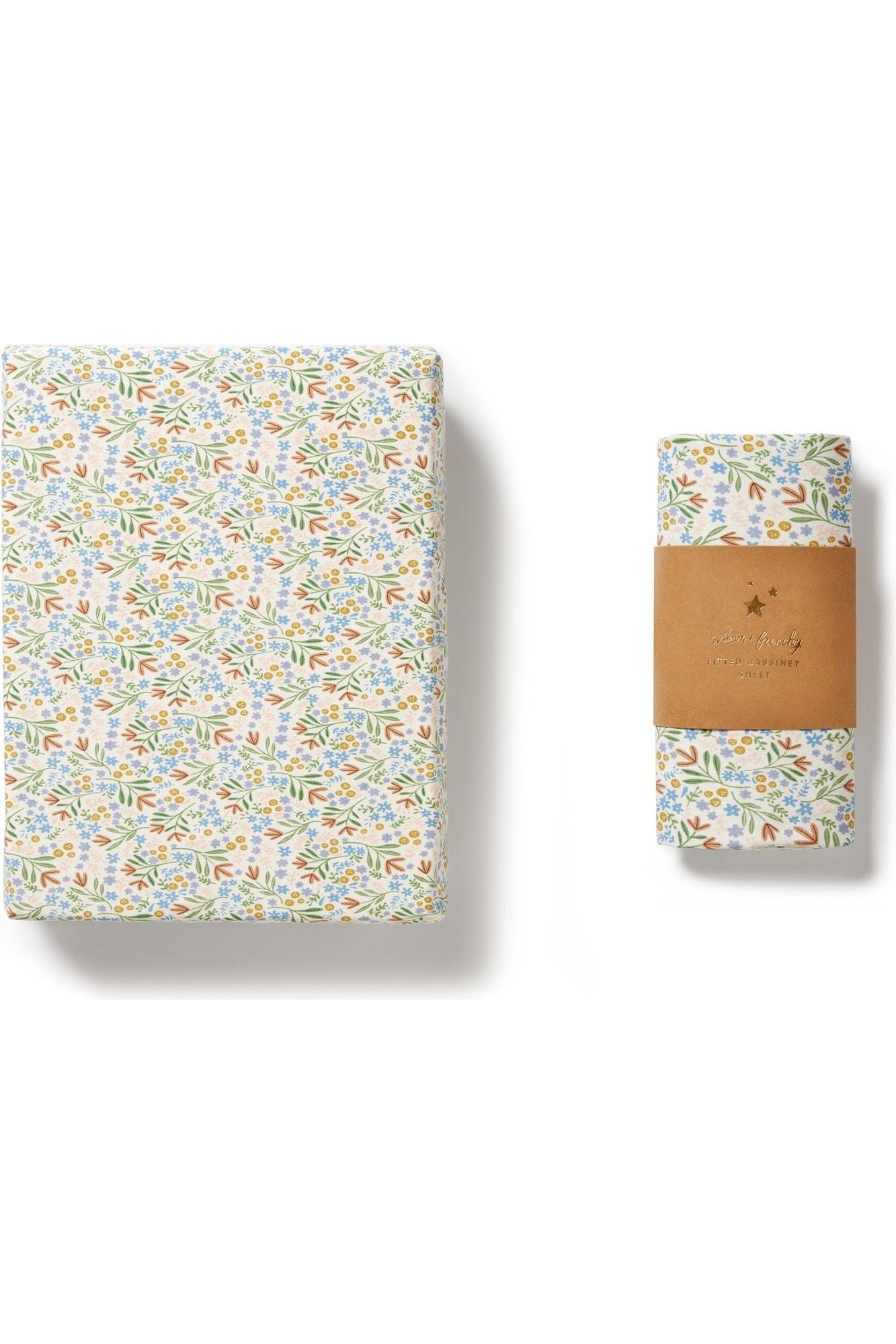 Tinker Floral Organic Bassinet Sheet