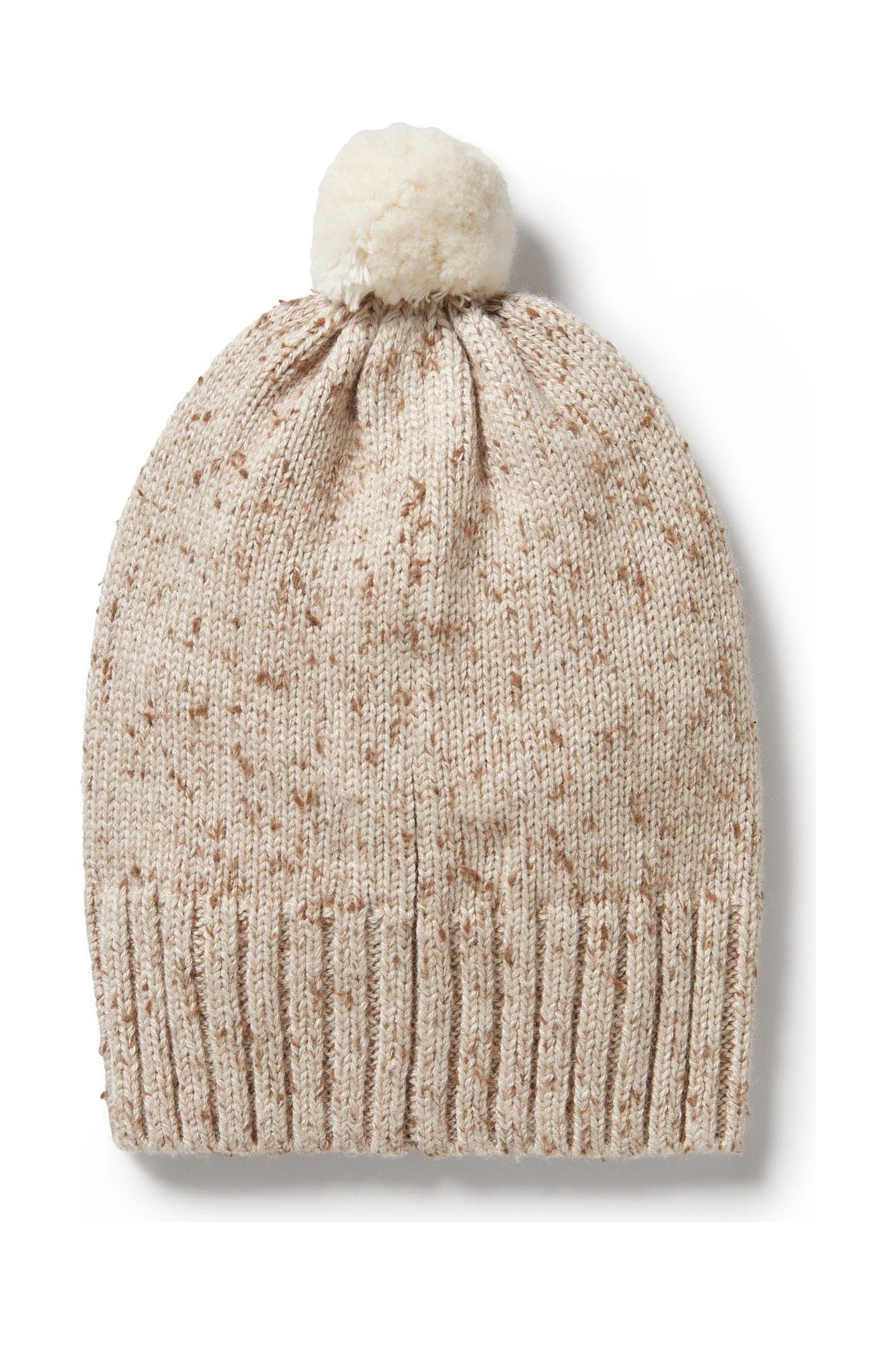 Almond Fleck Knitted Hat