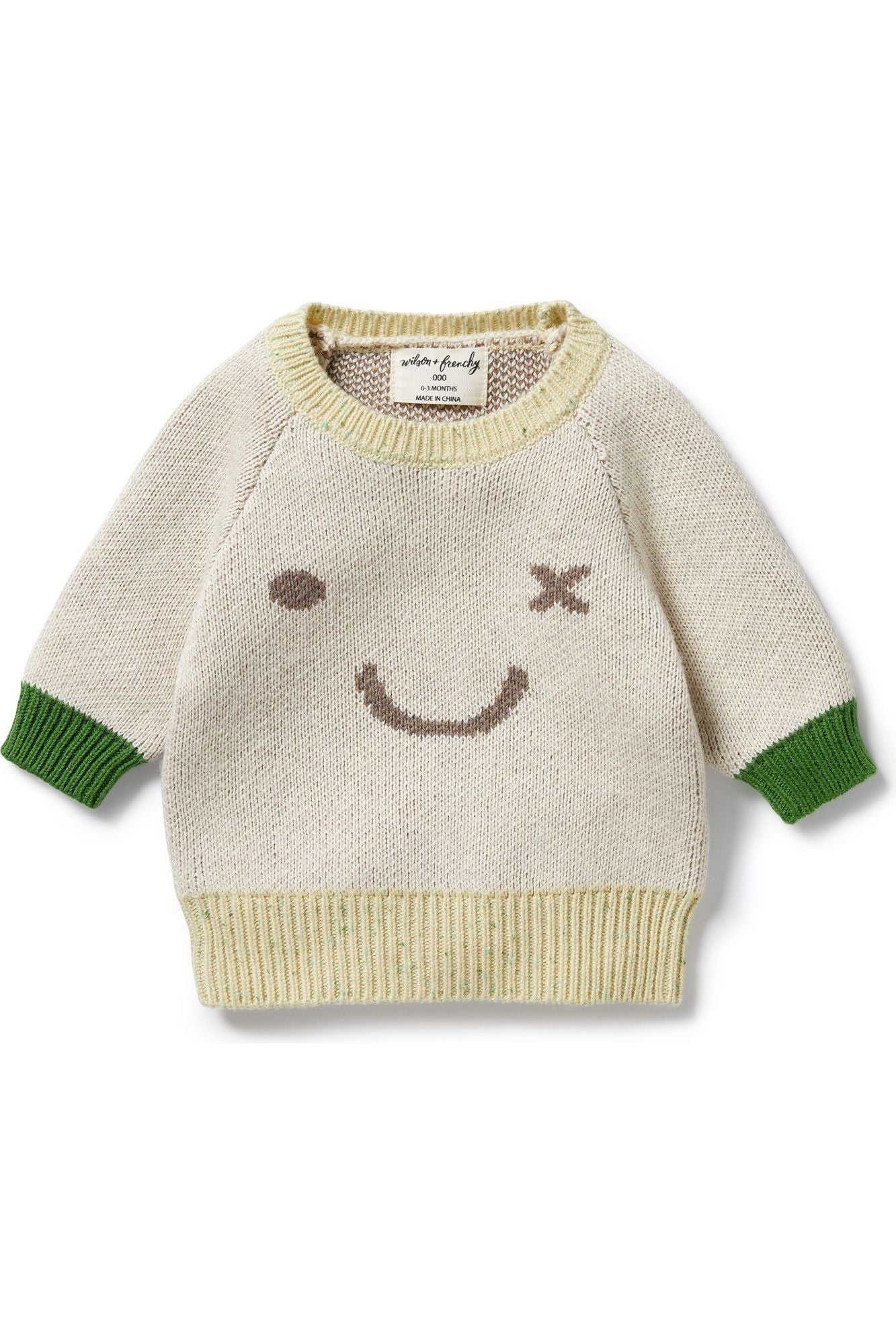 Almond Knitted Jacquard Jumper