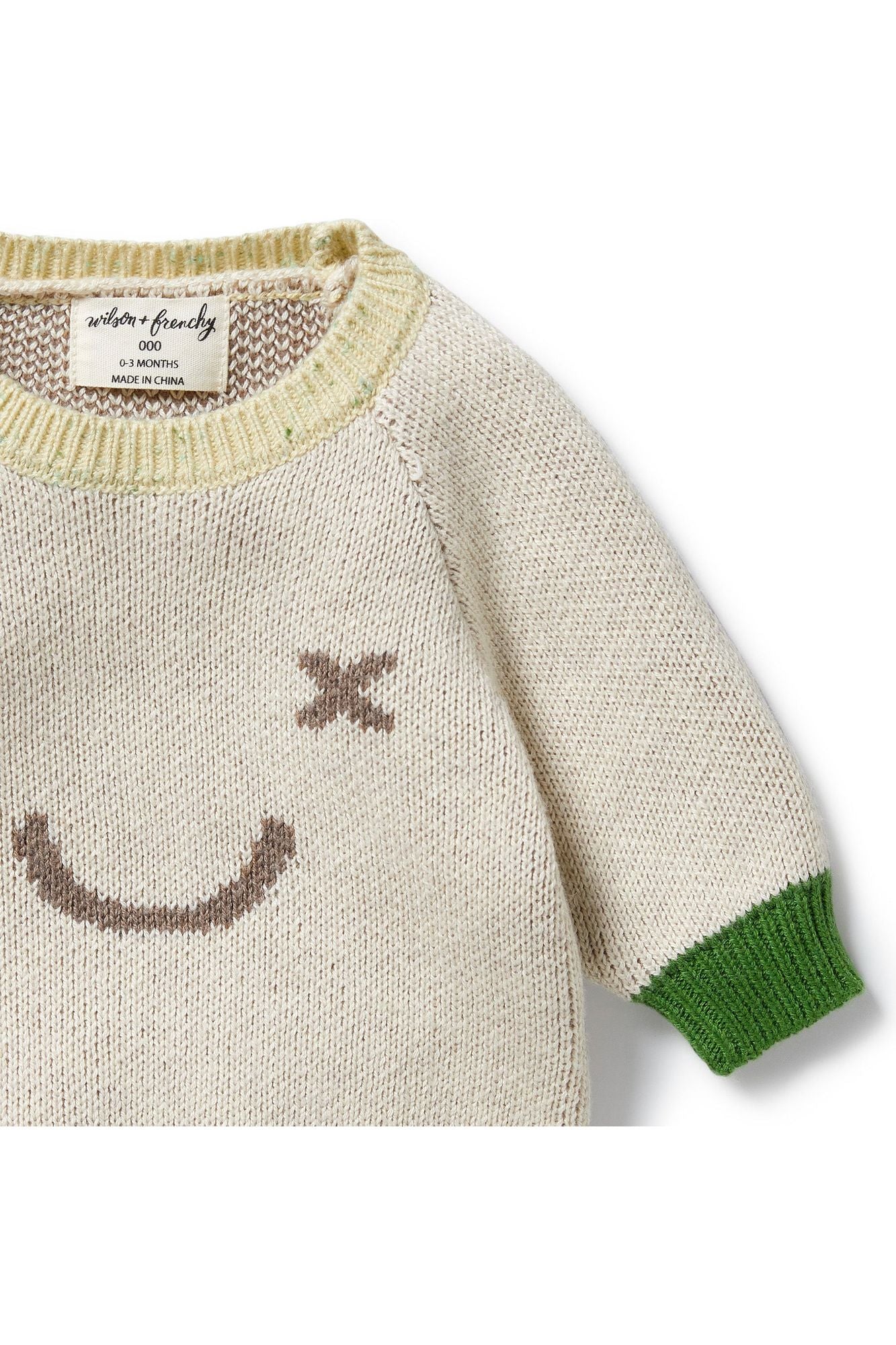 Almond Knitted Jacquard Jumper