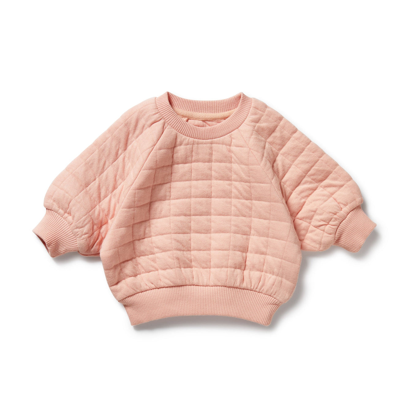 Pretty Pink Organic Quilted Sweat