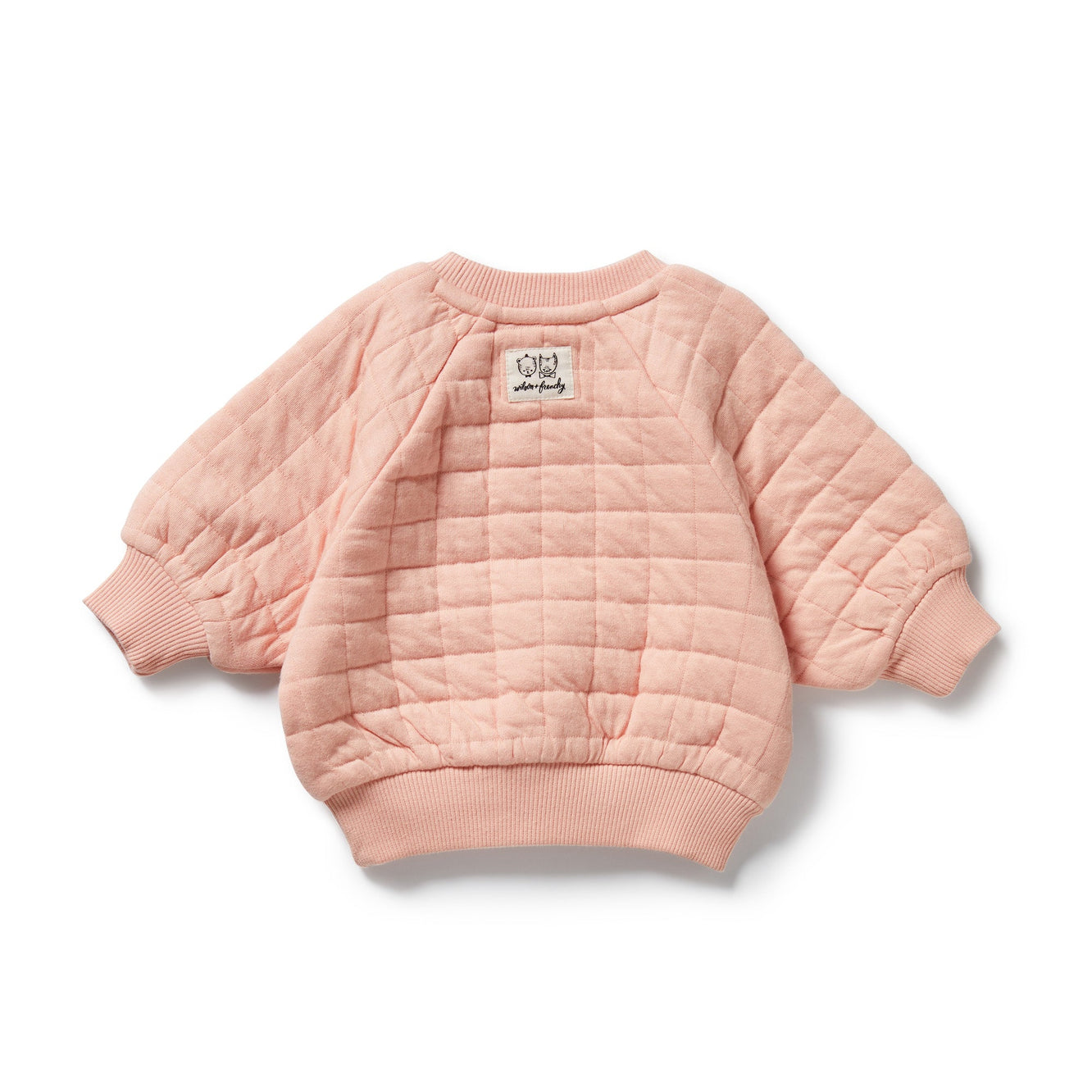 Pretty Pink Organic Quilted Sweat