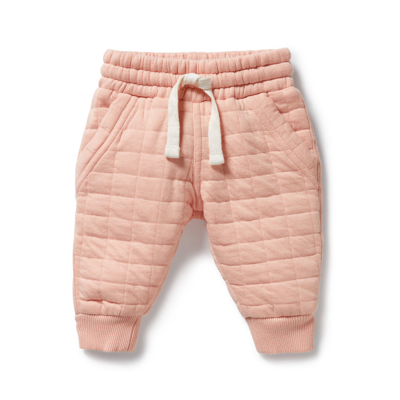 Pretty Pink Organic Quilted Sweat Pant
