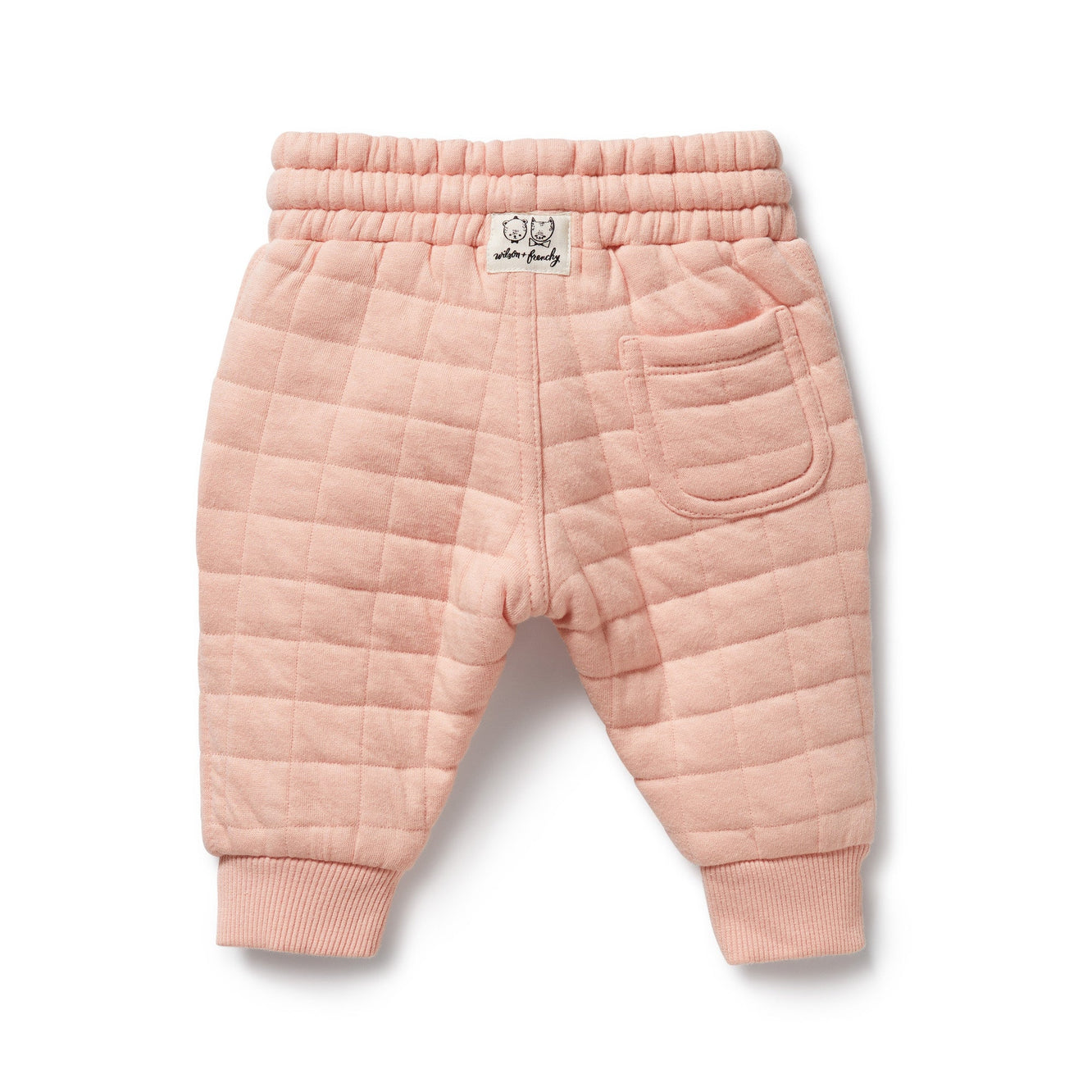 Pretty Pink Organic Quilted Sweat Pant