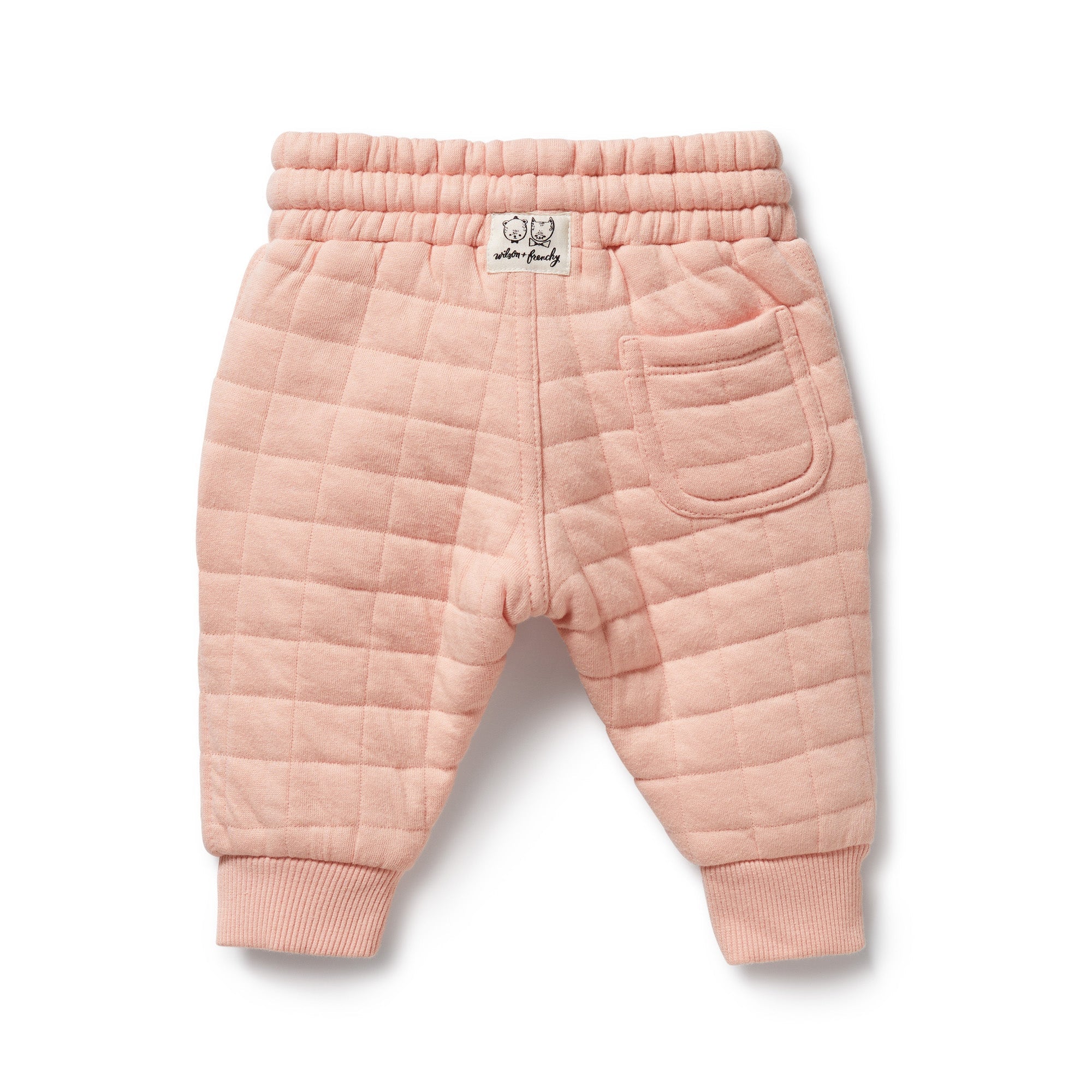 Pretty Pink Organic Quilted Sweat Pant