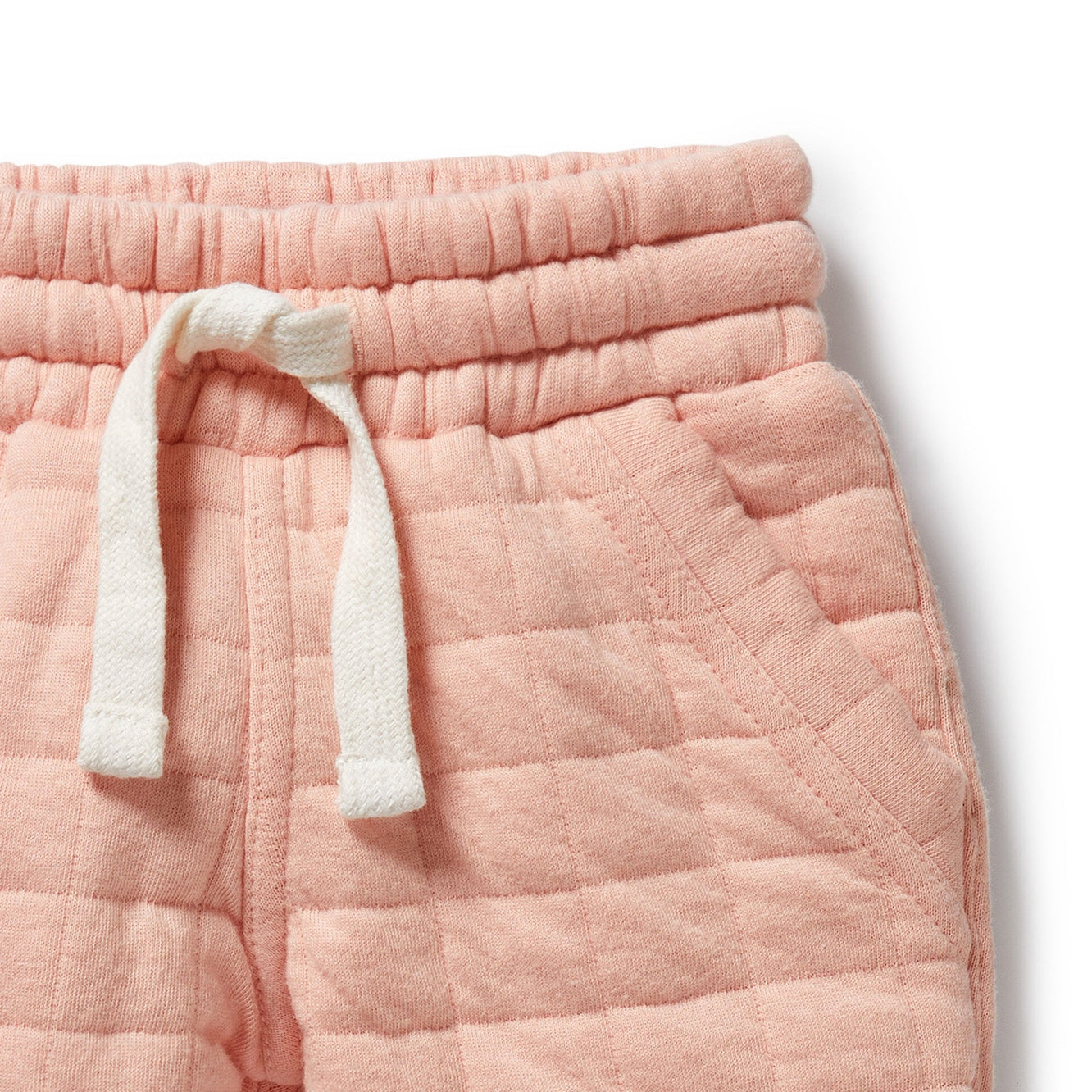 Pretty Pink Organic Quilted Sweat Pant