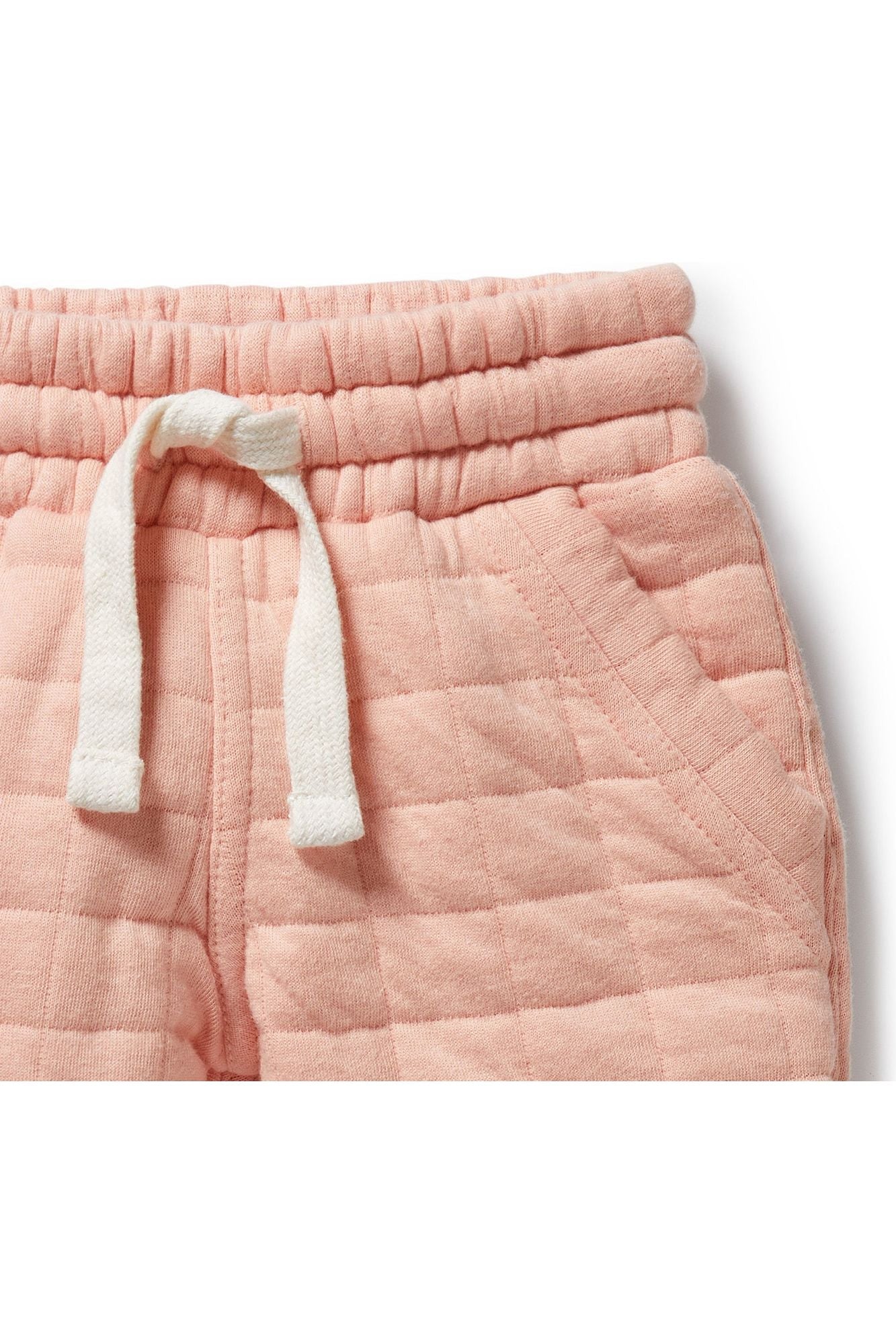 Pretty Pink Organic Quilted Sweat Pant