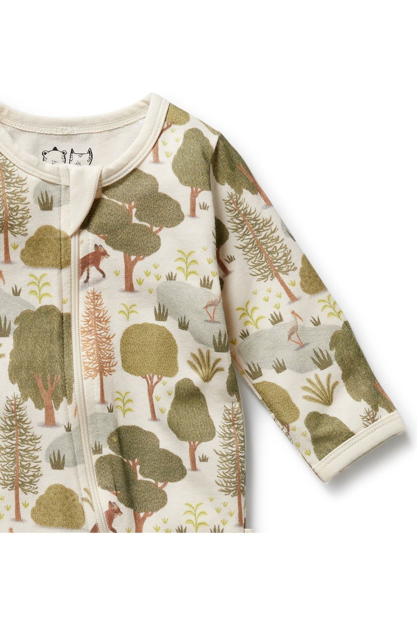 Little Trees Organic Zipsuit with Feet