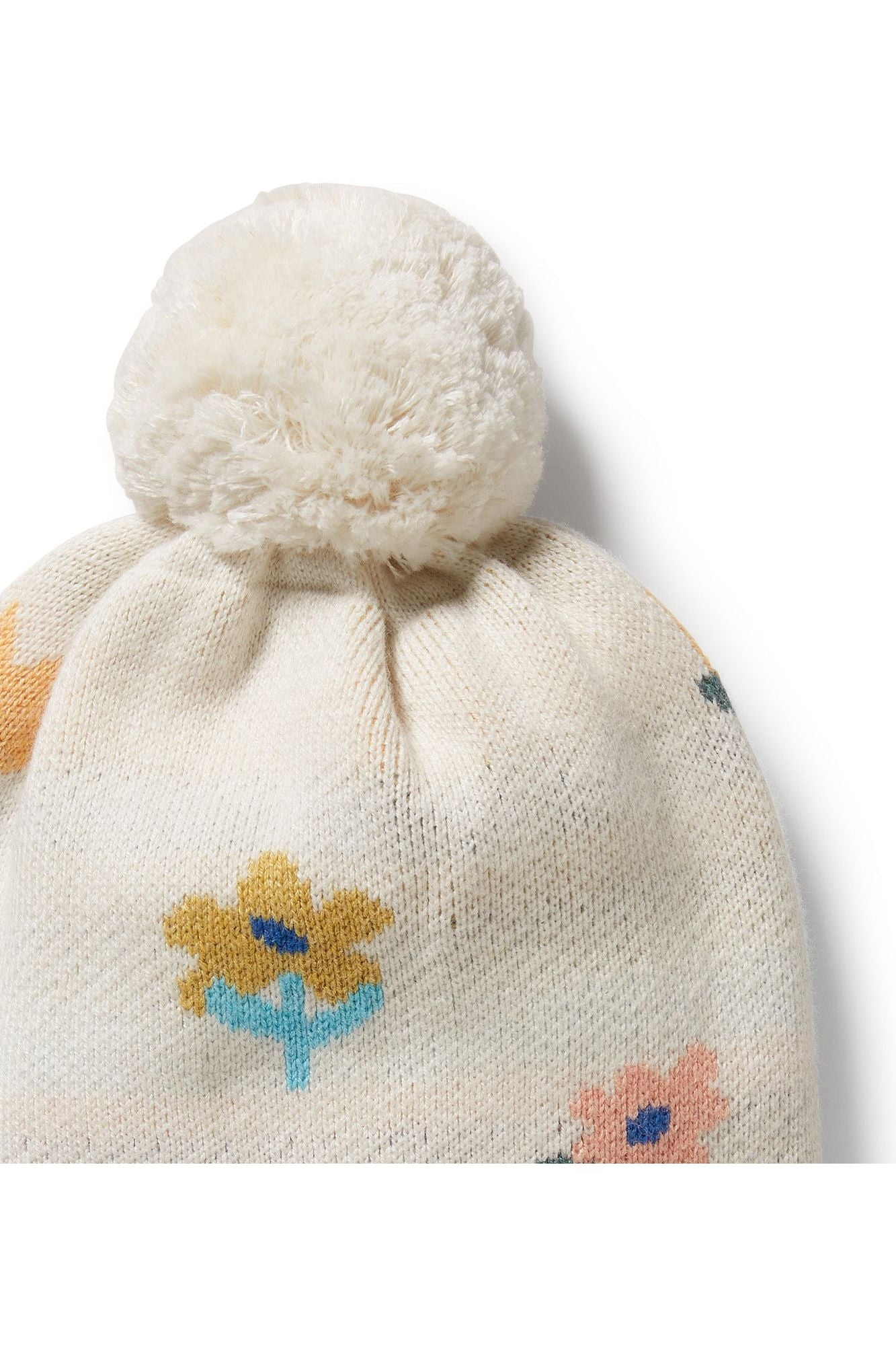 Flower Pop Organic Knitted Jacquard Hat