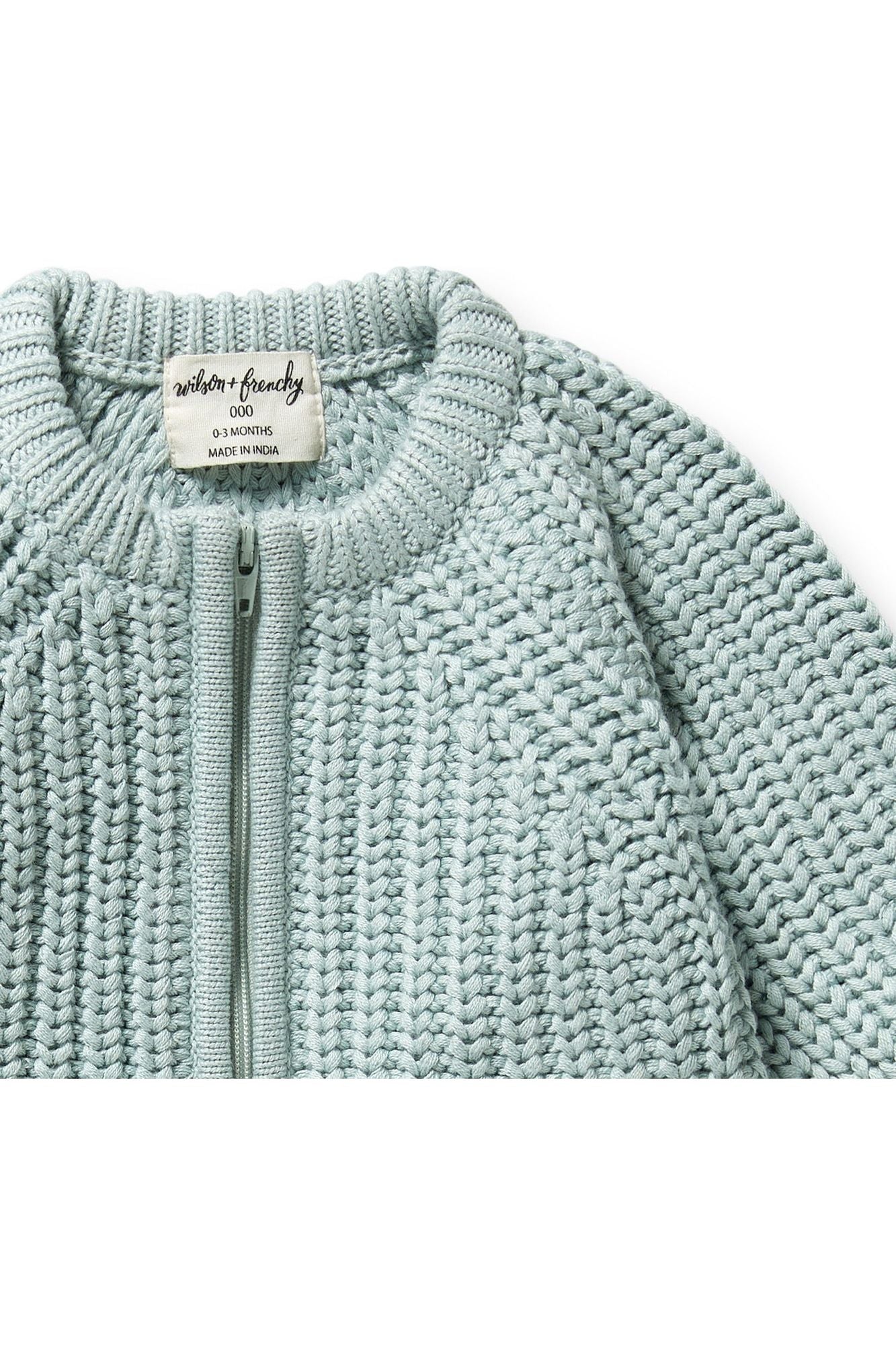 Duck Egg Organic Knitted Growsuit
