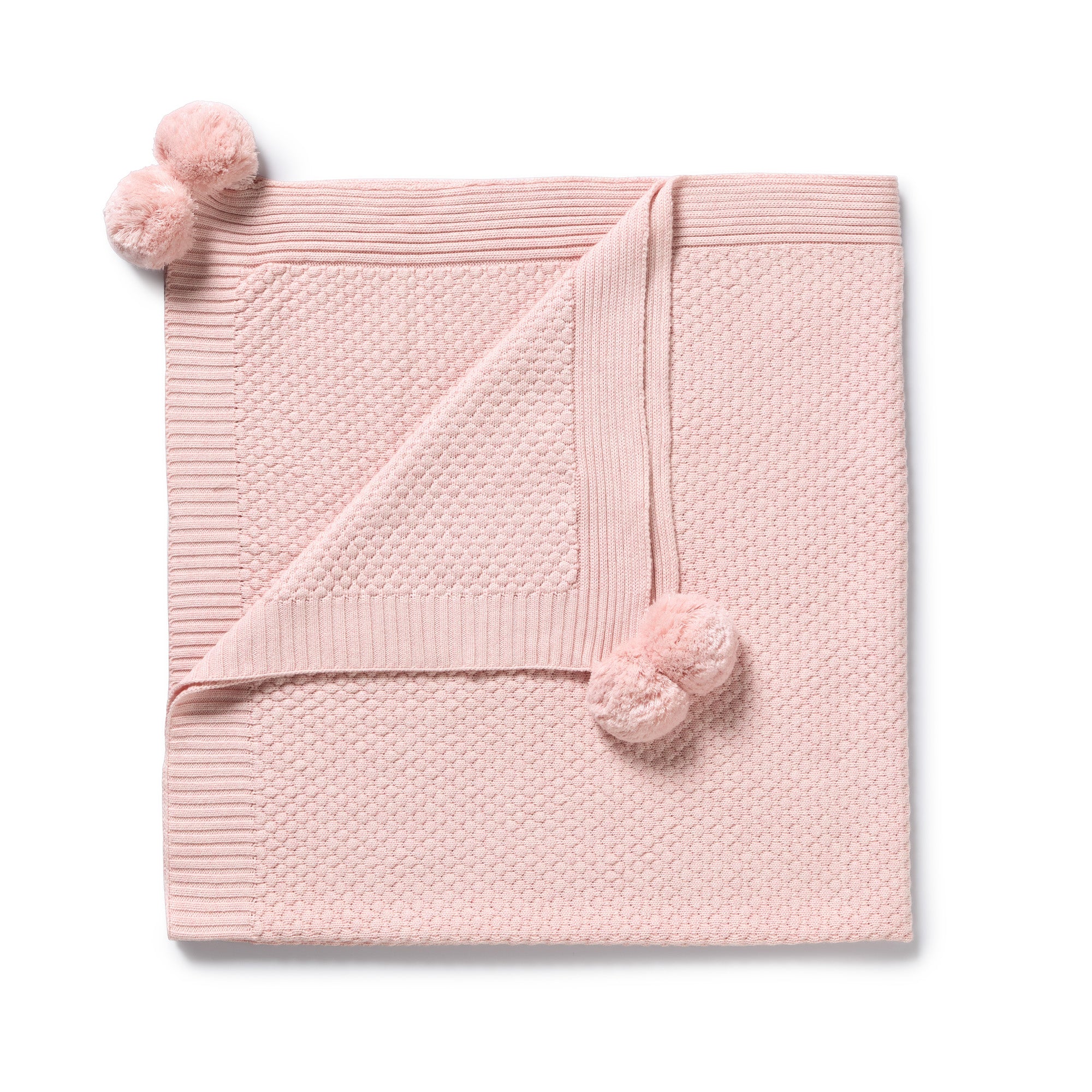 Marshmellow Organic Knitted Bubble Blanket