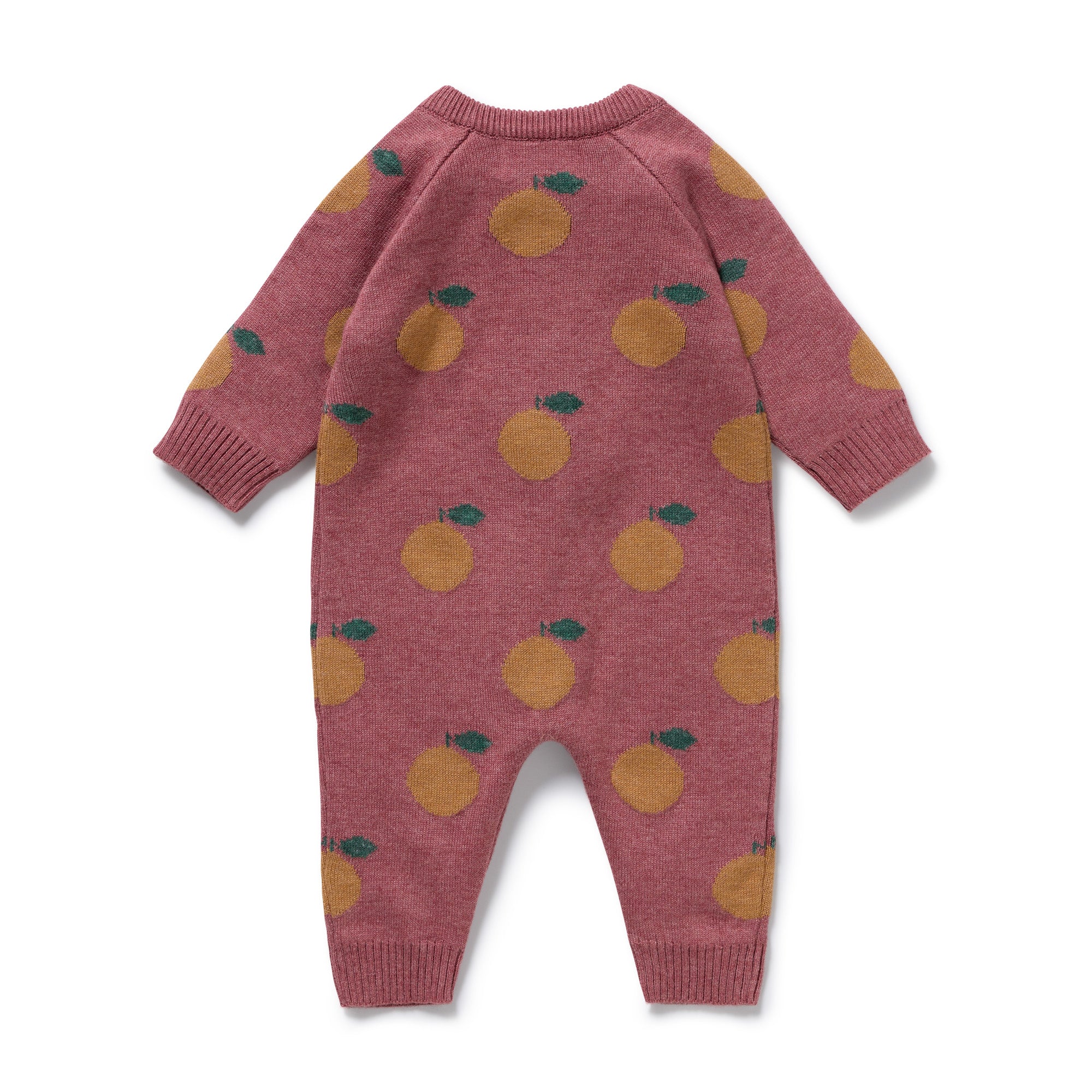 Clementine Organic Knitted Jacquard Growsuit