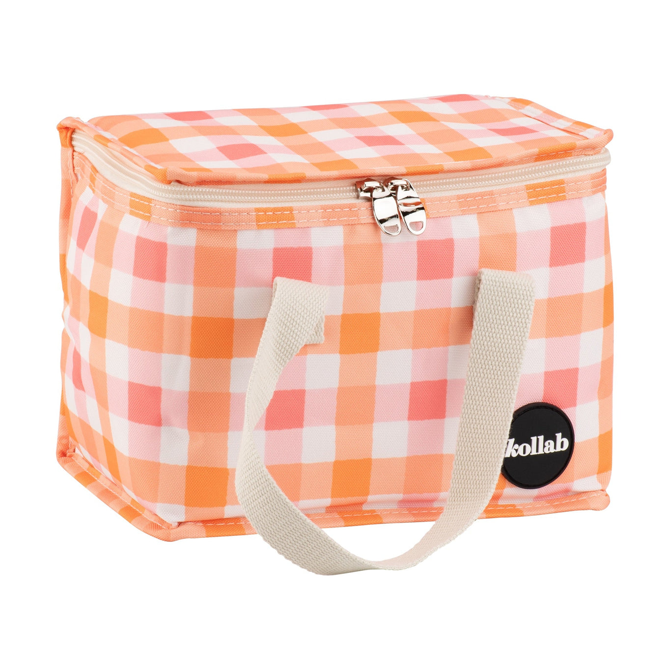 Kollab Holiday Lunch Box - Watermelon Peach Check