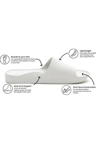 Archies Arch Support Slides - White