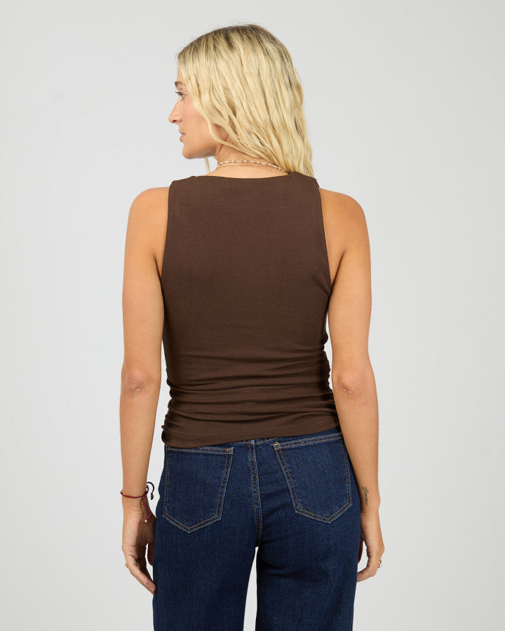 Aae Danni Twist Top - Brown