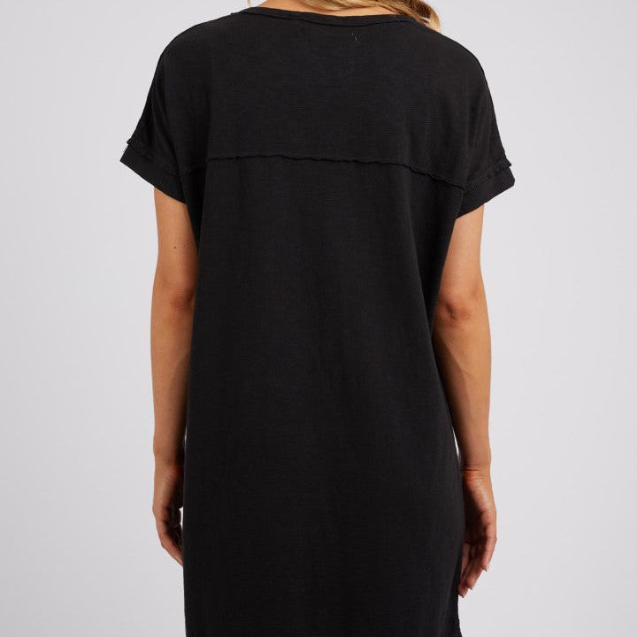 ALLISON TEE DRESS - WASHED BLACK