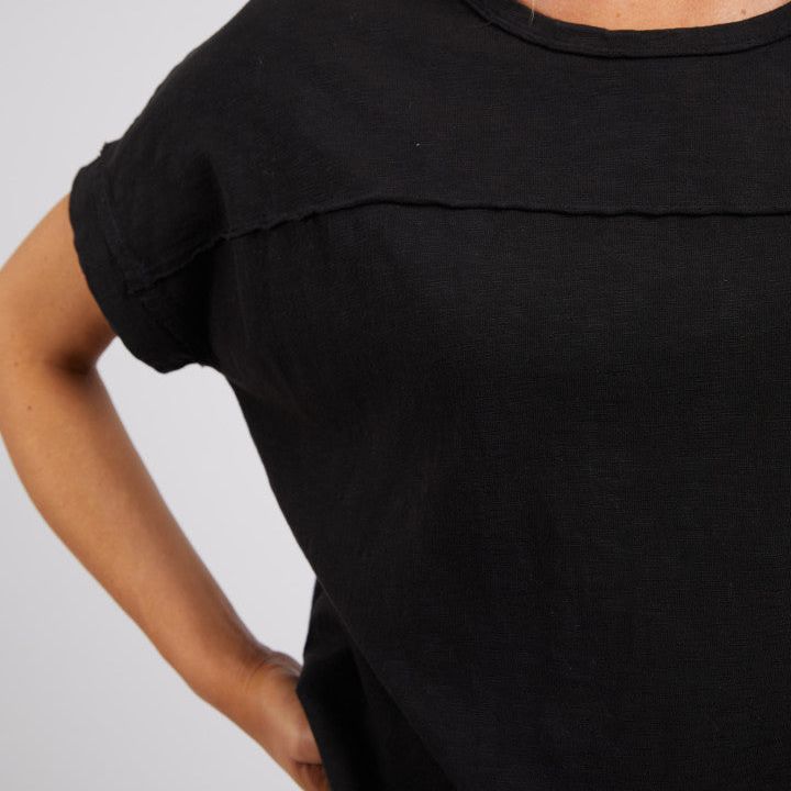 ALLISON TEE DRESS - WASHED BLACK