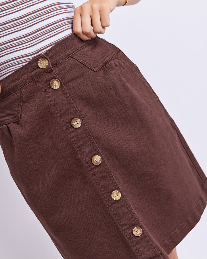 AMANDA SKIRT - CHOCOLATE