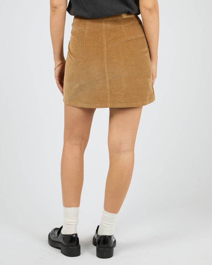 BAMBI CORD SKIRT - TAN