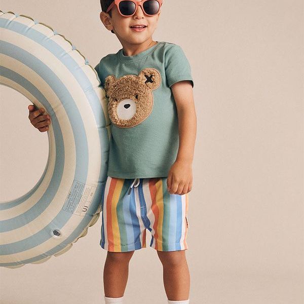 Beach Stripe Swim Short