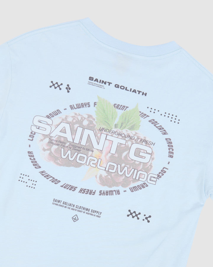 BERRY TEE - LIGHT BLUE