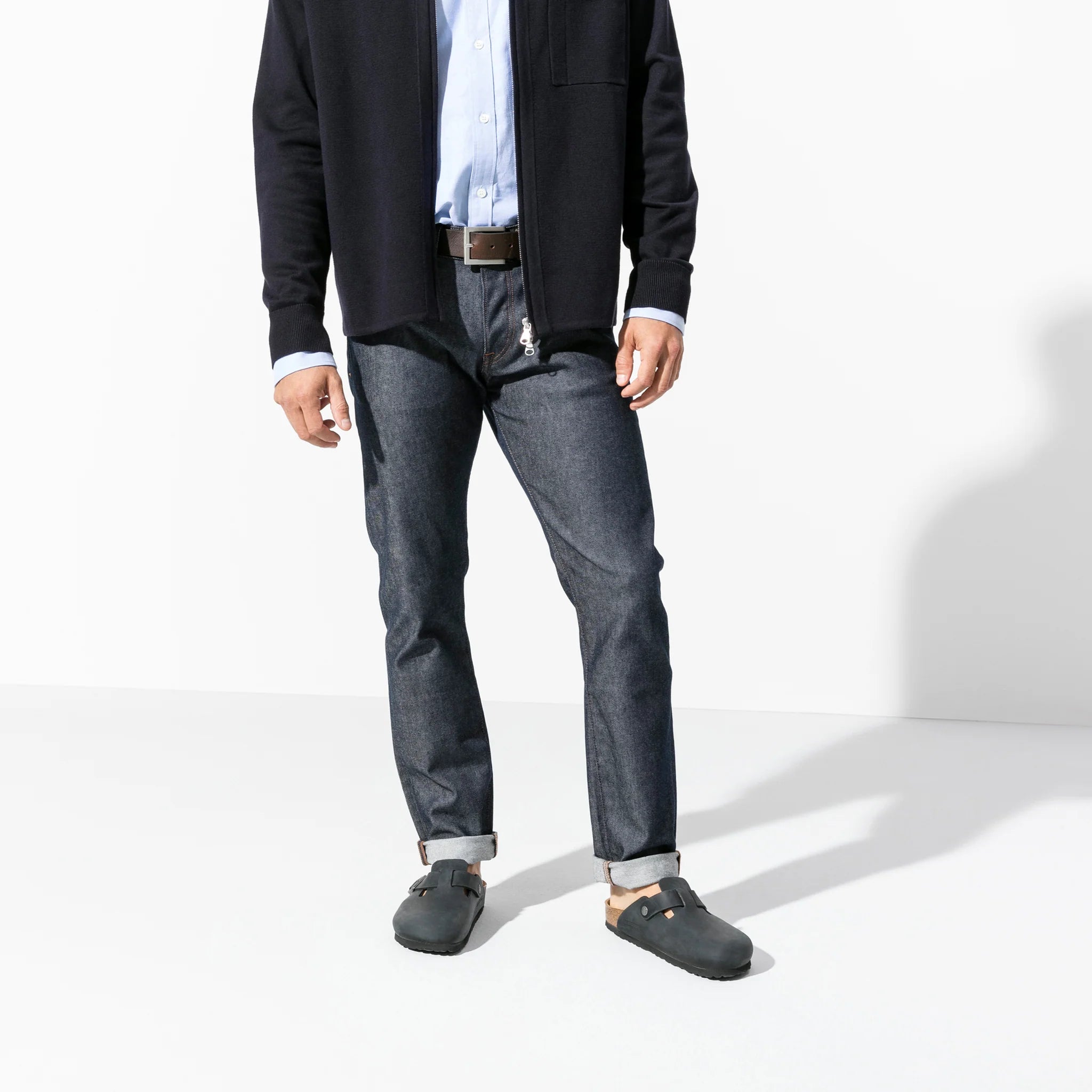 Boston BS Black Oiled Leather - Regular