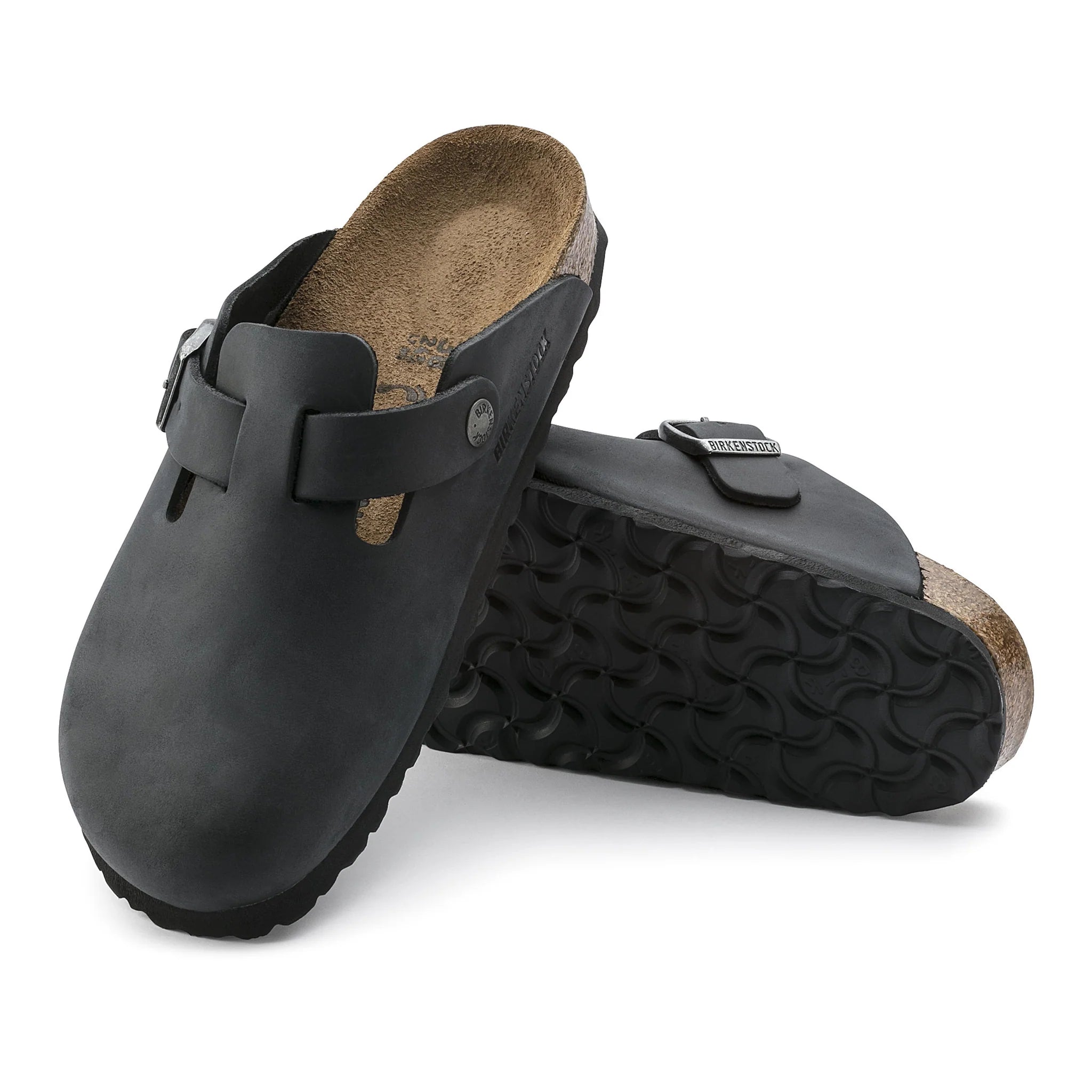 Boston BS Black Oiled Leather - Regular