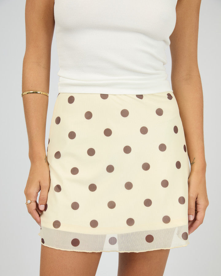 CALI MINI SKIRT - YELLOW