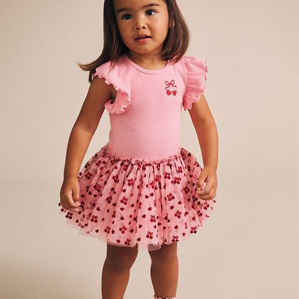 Cherry Pie Rib Tulle Dress