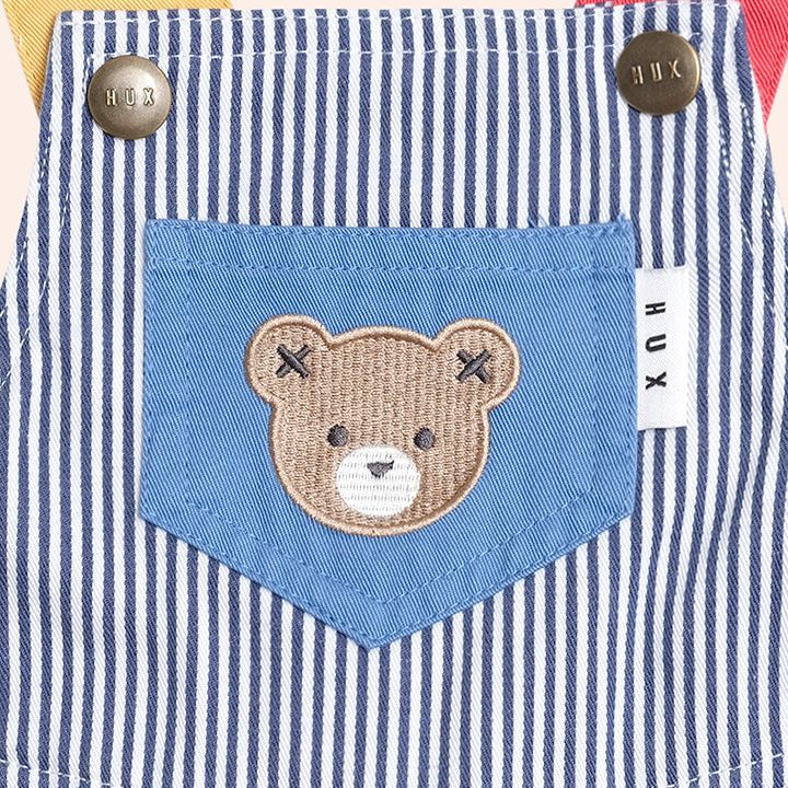 Classic Stripe Short Overalls