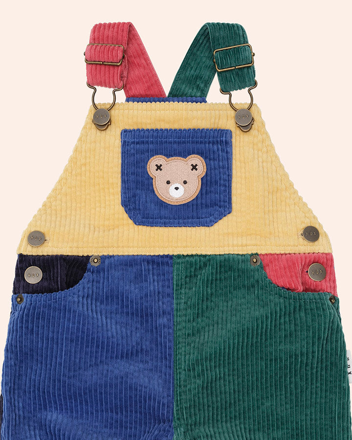 COLOUR BLOCK CORD OVERALLS