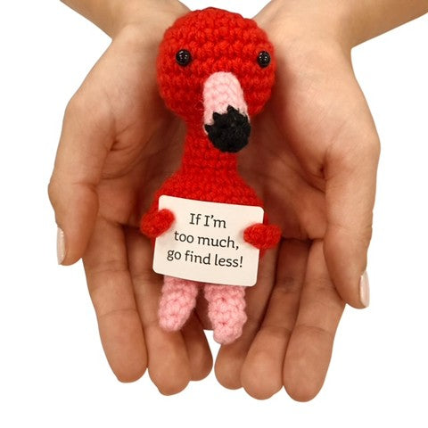 If I'm Too Much, Go Find Less Flamingo Crochet Plush - image 2