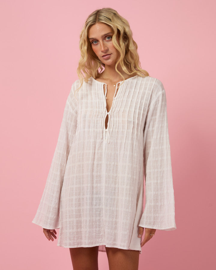 ELISA MINI COVER UP - WHITE