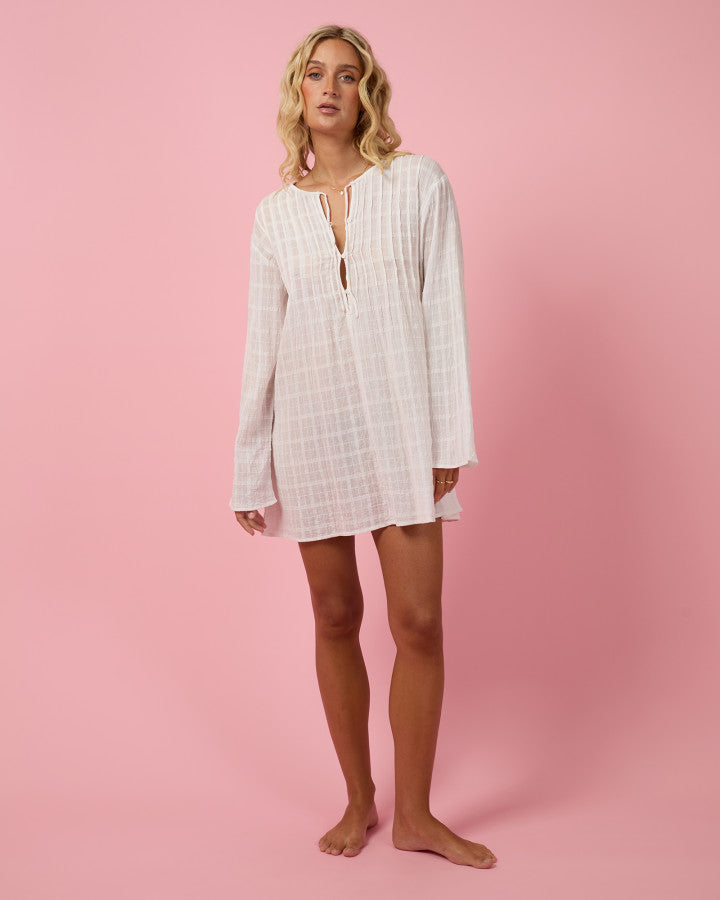 ELISA MINI COVER UP - WHITE