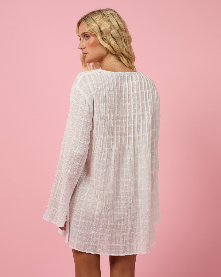 ELISA MINI COVER UP - WHITE