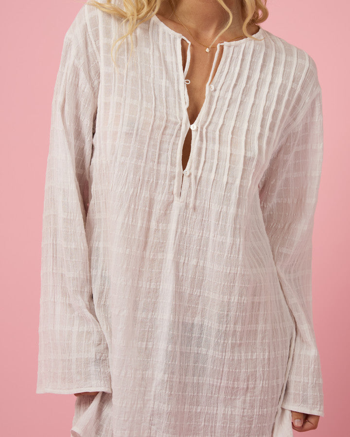 ELISA MINI COVER UP - WHITE