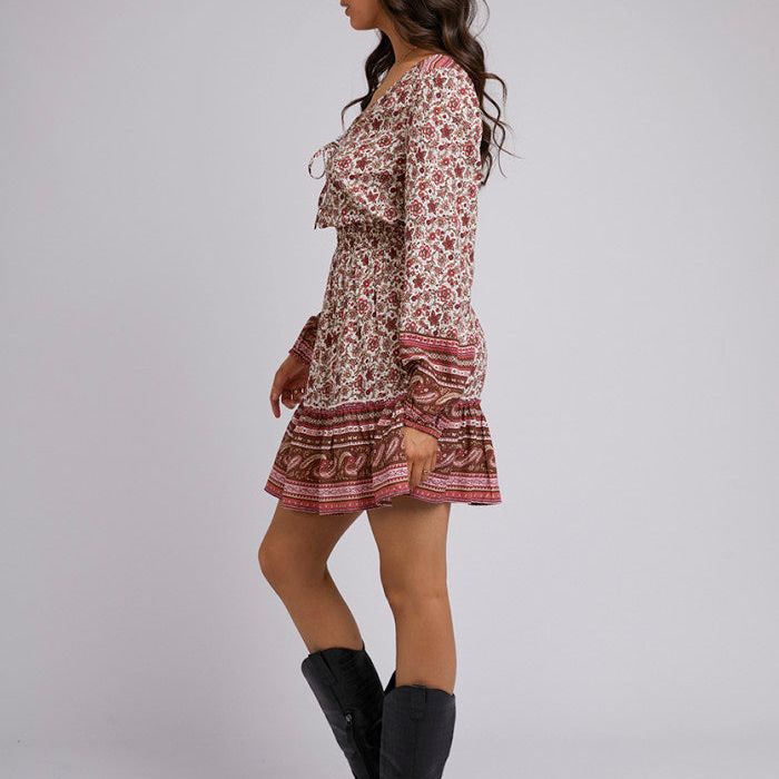 ELLE FLORAL MINI DRESS